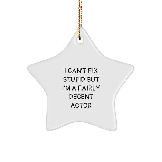 Funny Actor Star Ornament Gifts from Friends for Men on Christmas - Image 1