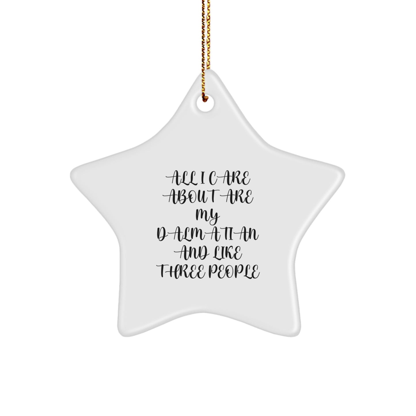 Funny Dalmatian Dog Star Ornament Gifts from Family, Gifts for Dalmatian Dog Lovers, Christmas Unique Gifts - Image 1