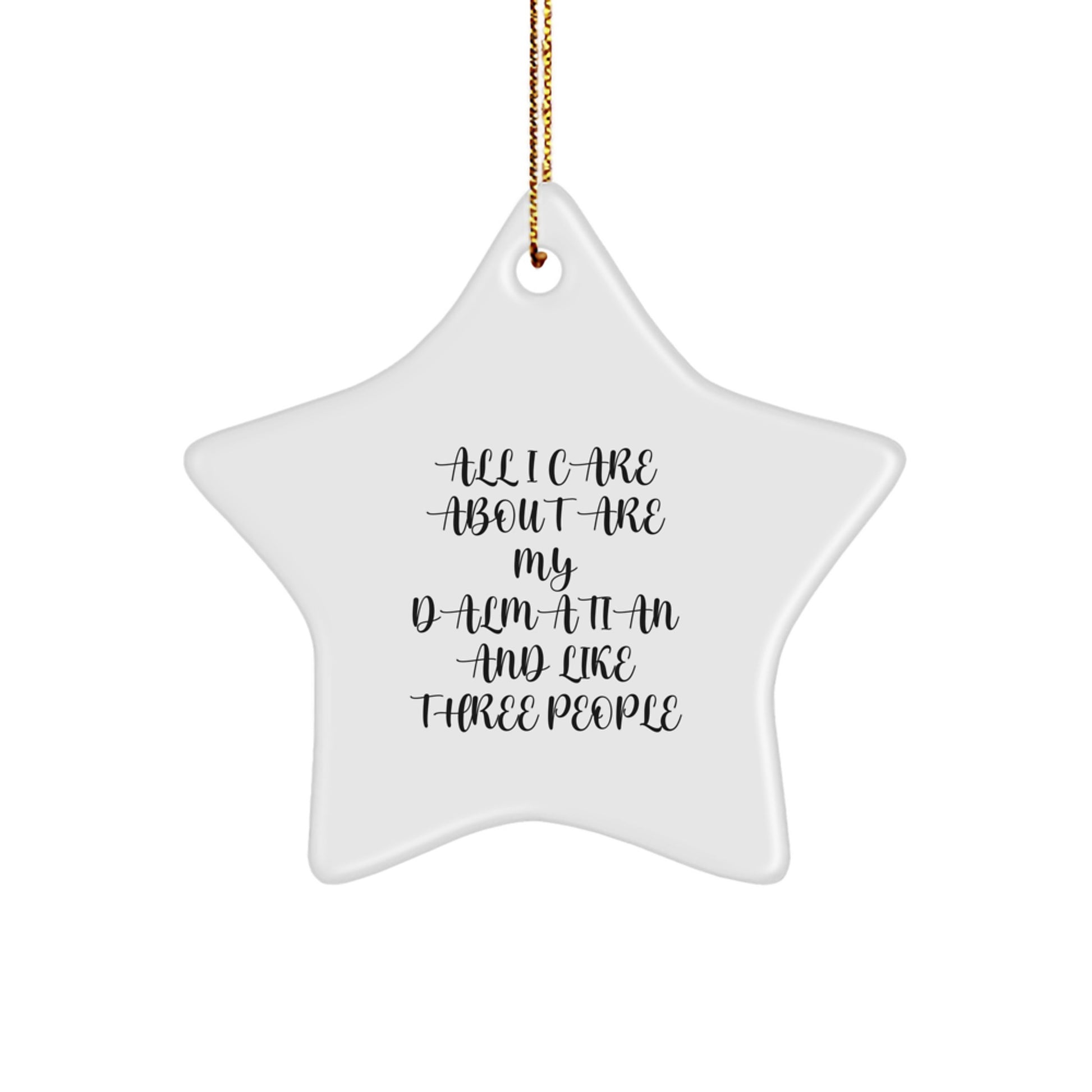Funny Dalmatian Dog Star Ornament Gifts from Family, Gifts for Dalmatian Dog Lovers, Christmas Unique Gifts - Image 1
