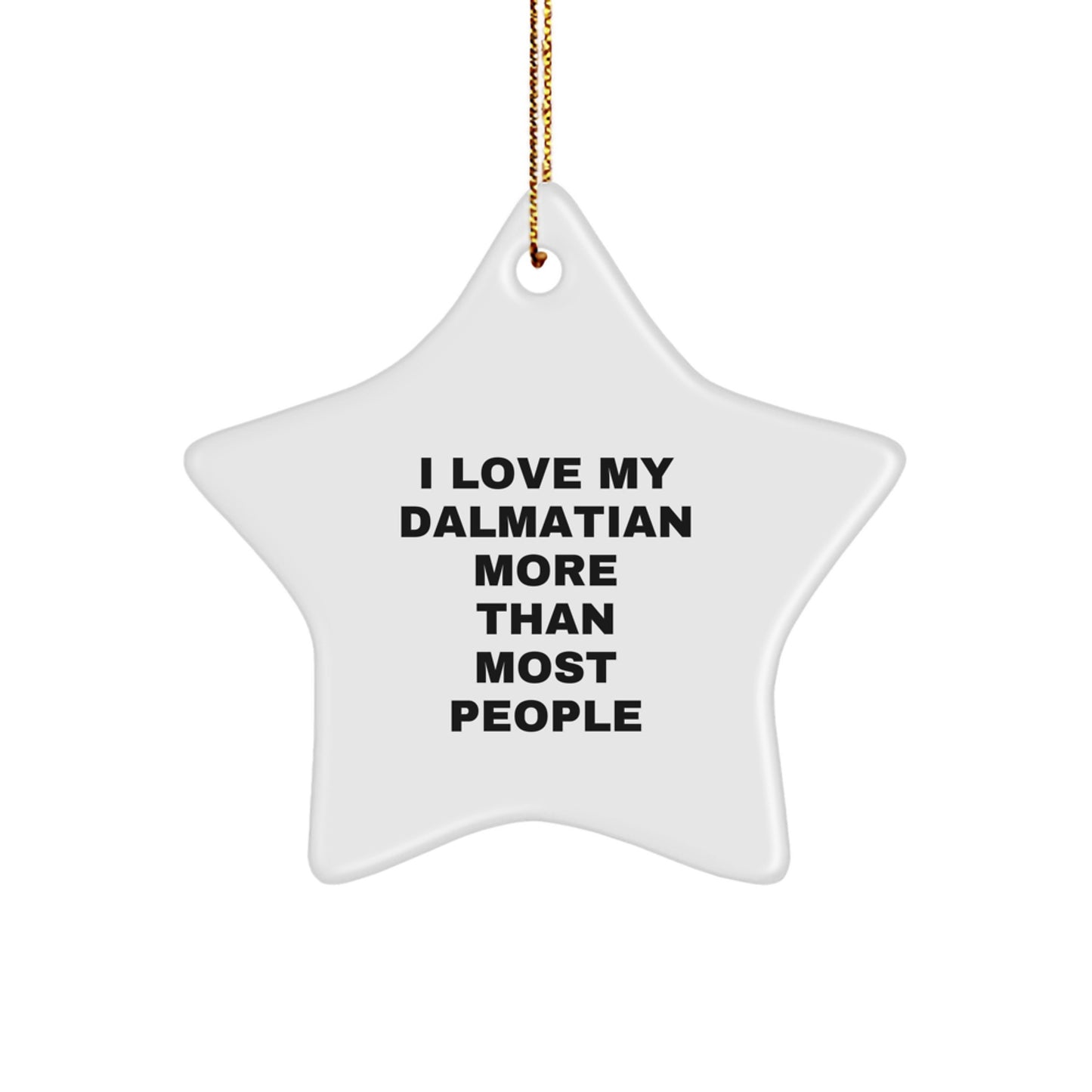 Dalmatian Dog Lover Gifts from Men to Friends, Inspirational Christmas Star Ornament for Dalmatian Dog Owners - Image 1