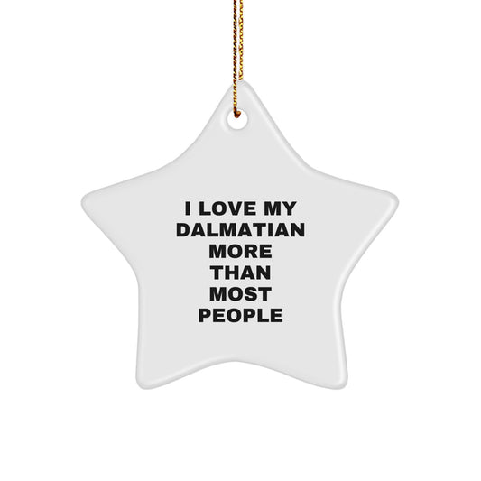 Dalmatian Dog Lover Gifts from Men to Friends, Inspirational Christmas Star Ornament for Dalmatian Dog Owners - Image 1