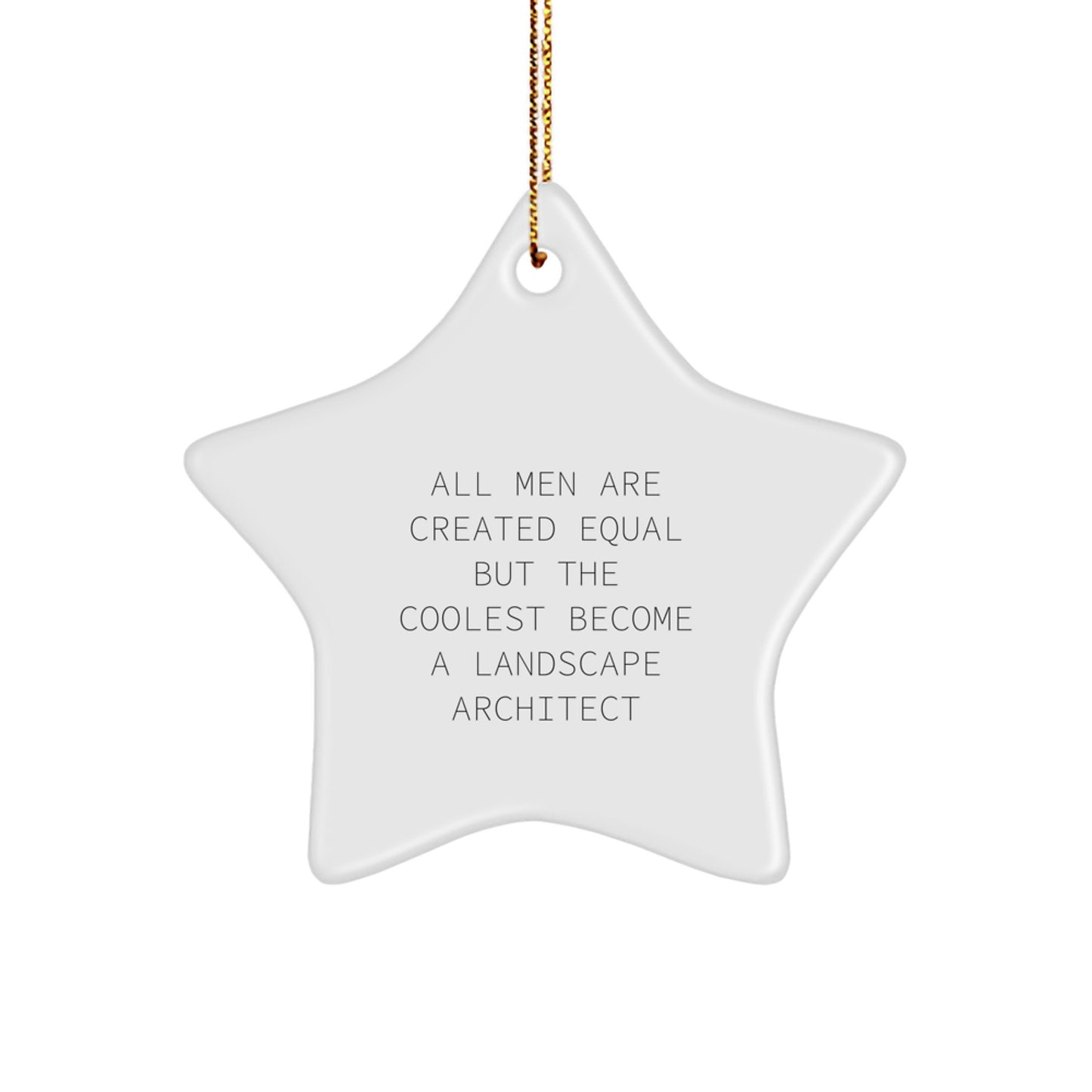 Funny Landscape Architect Star Ornaments, Gifts from Friends, Family, Coworkers to Landscape Architect, Christmas Unique Gifts - Image 1