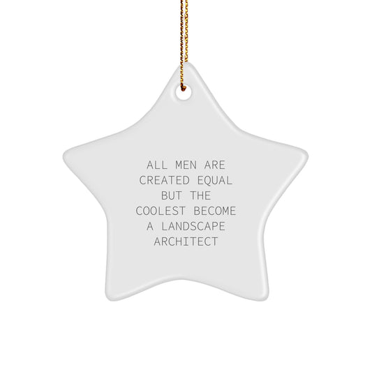 Funny Landscape Architect Star Ornaments, Gifts from Friends, Family, Coworkers to Landscape Architect, Christmas Unique Gifts - Image 1