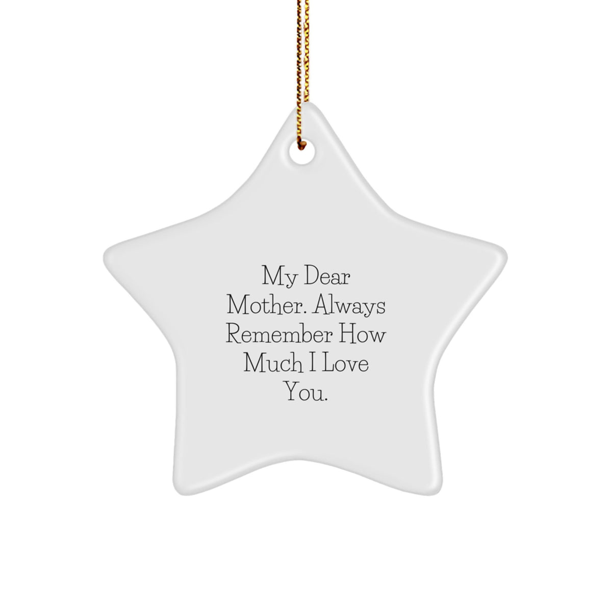Funny Mother Star Ornament Gifts from Men for Christmas Unique - Image 1
