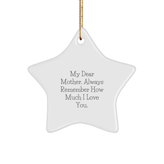 Funny Mother Star Ornament Gifts from Men for Christmas Unique - Image 1