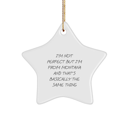Montana Christmas Star Ornament Gifts from Family Friends for Men Women Unique - Image 1