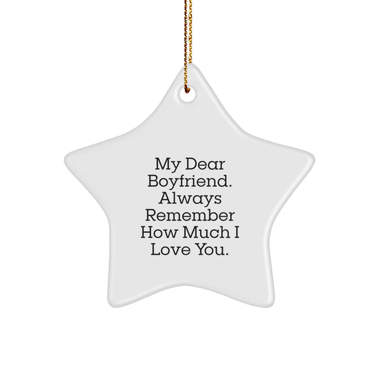 Christmas Unique Gift Star Ornament for Her My Dear Sweetheart Love Present - Image 1