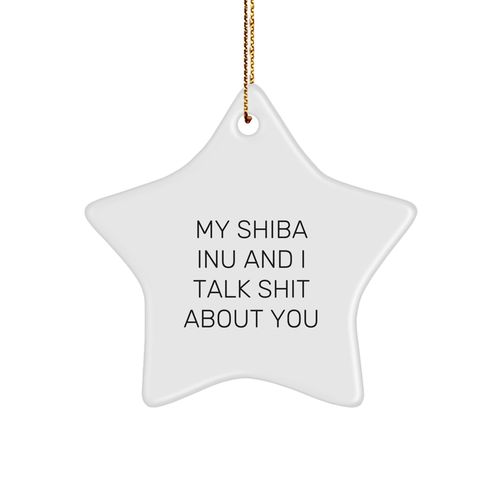 Funny Shiba Inu Dog Star Ornament for Christmas Unique Gifts from Friends and Family - Image 1