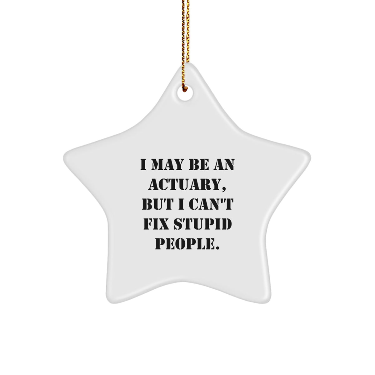 Actuary Keepsake Christmas Ornament for Him Gift - Image 1