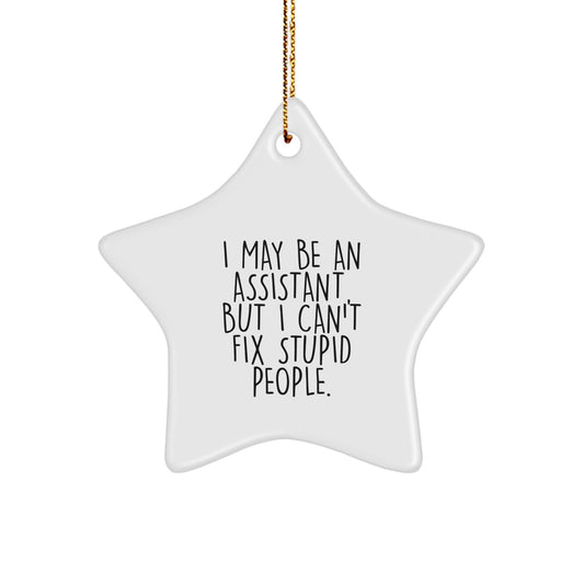 Funny Star Ornament Gifts from Friends for Assistants on Christmas - Image 1