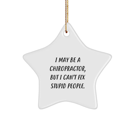 Funny Chiropractor Star Ornament Gifts from Friends to Chiropractor Men for Christmas Unique Gifts - Image 1