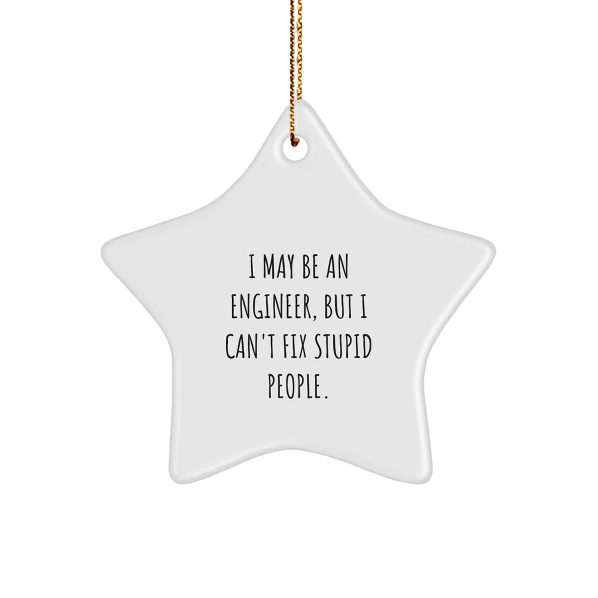 Engineer Star Christmas Ornament Favorite for Kids Gift - Image 1