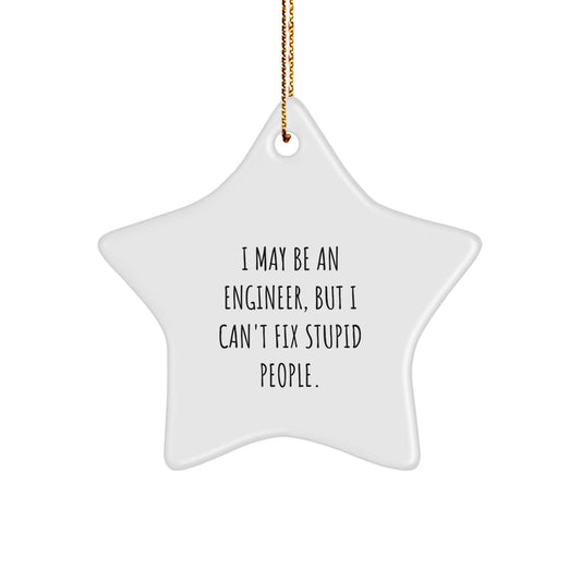 Engineer Star Christmas Ornament Favorite for Kids Gift - Image 1
