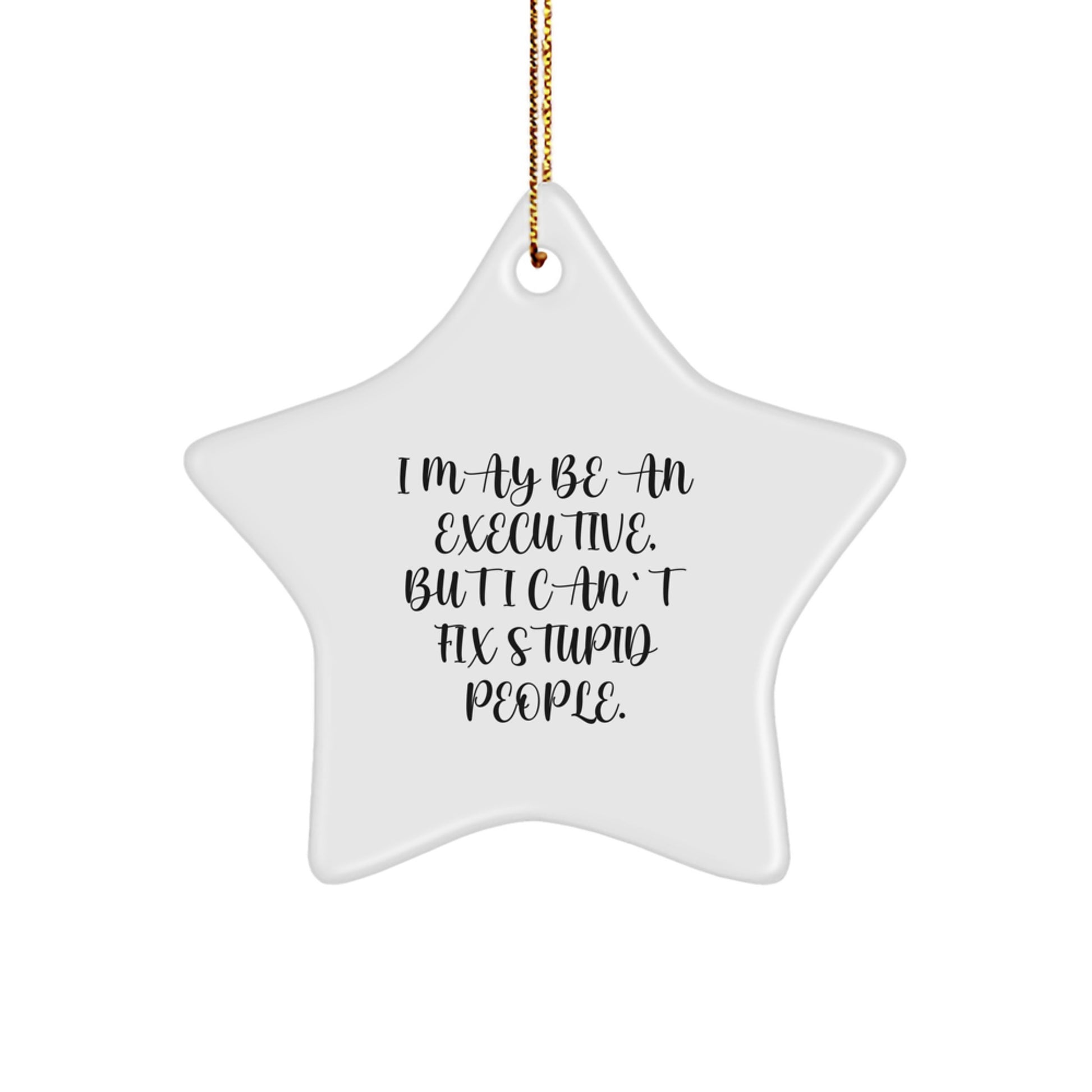 Funny Executive Star Ornament for Christmas Unique Gifts from Men to Executive Friends - Image 1