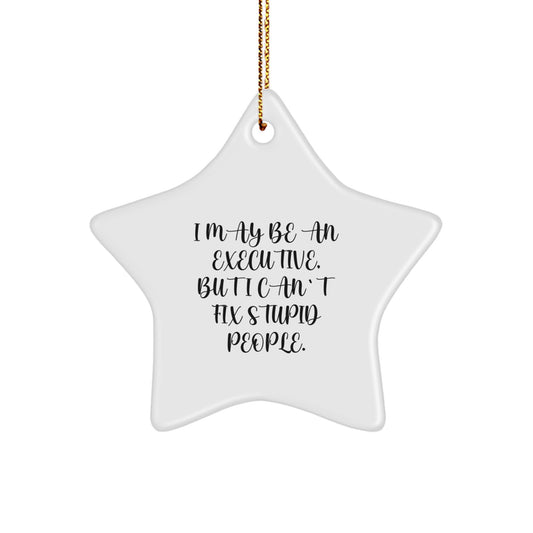 Funny Executive Star Ornament for Christmas Unique Gifts from Men to Executive Friends - Image 1