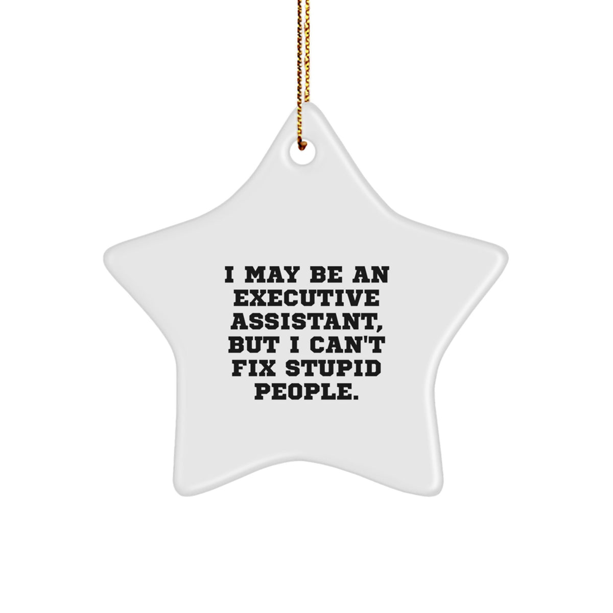 Executive Assistant Star Christmas Ornament for Family With Humor Gift - Image 1