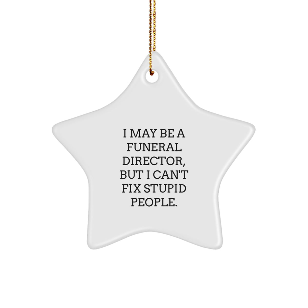 Funeral Director Keepsake Christmas Ornament for Him Gift - Image 1