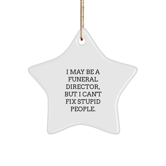 Funeral Director Keepsake Christmas Ornament for Him Gift - Image 1