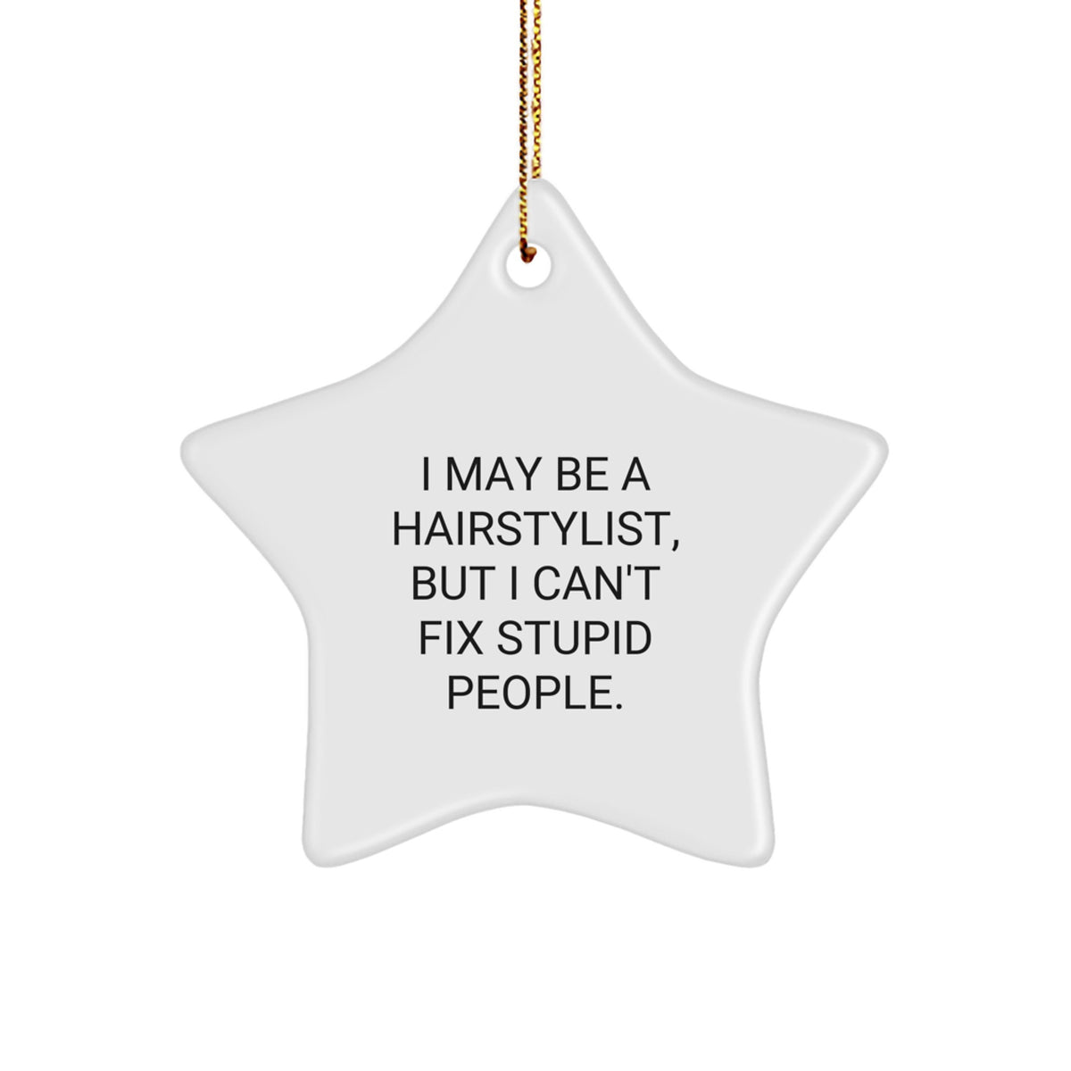 Hairstylist Star Ornament Keepsake for Him Surprise Christmas Gift - Image 1