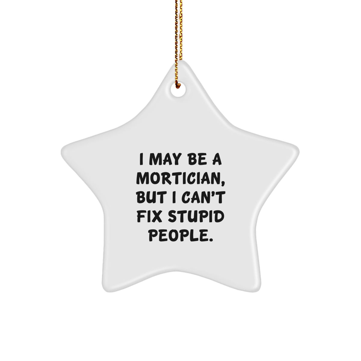 Mortician Star Ornament Christmas Gift for Coworkers Idea Keepsake - Image 1