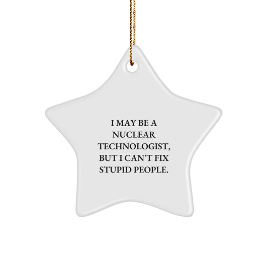 Nuclear Technologist Keepsake Christmas Ornament for Him Gift - Image 1
