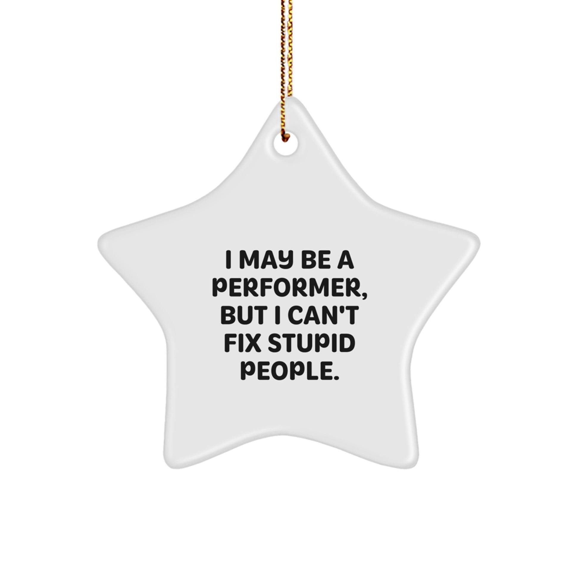 Performer Keepsake Starry Bright Christmas Ornament for Him Gift - Image 1