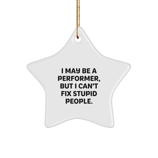 Performer Keepsake Starry Bright Christmas Ornament for Him Gift - Image 1