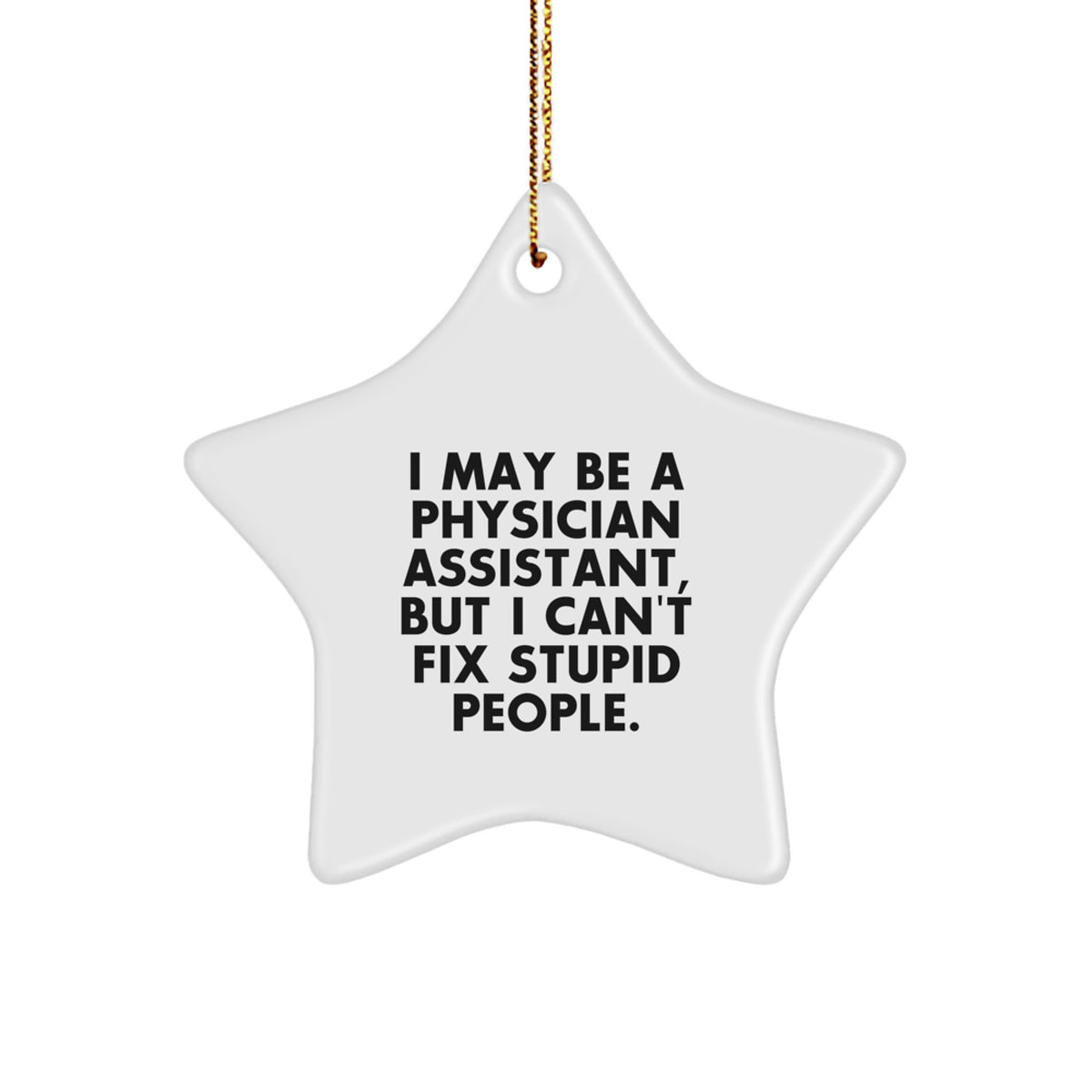 Christmas Gift for Her Physician Assistant Star Ornament Present - Image 1