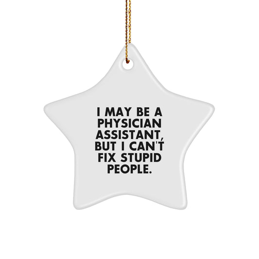 Christmas Gift for Her Physician Assistant Star Ornament Present - Image 1