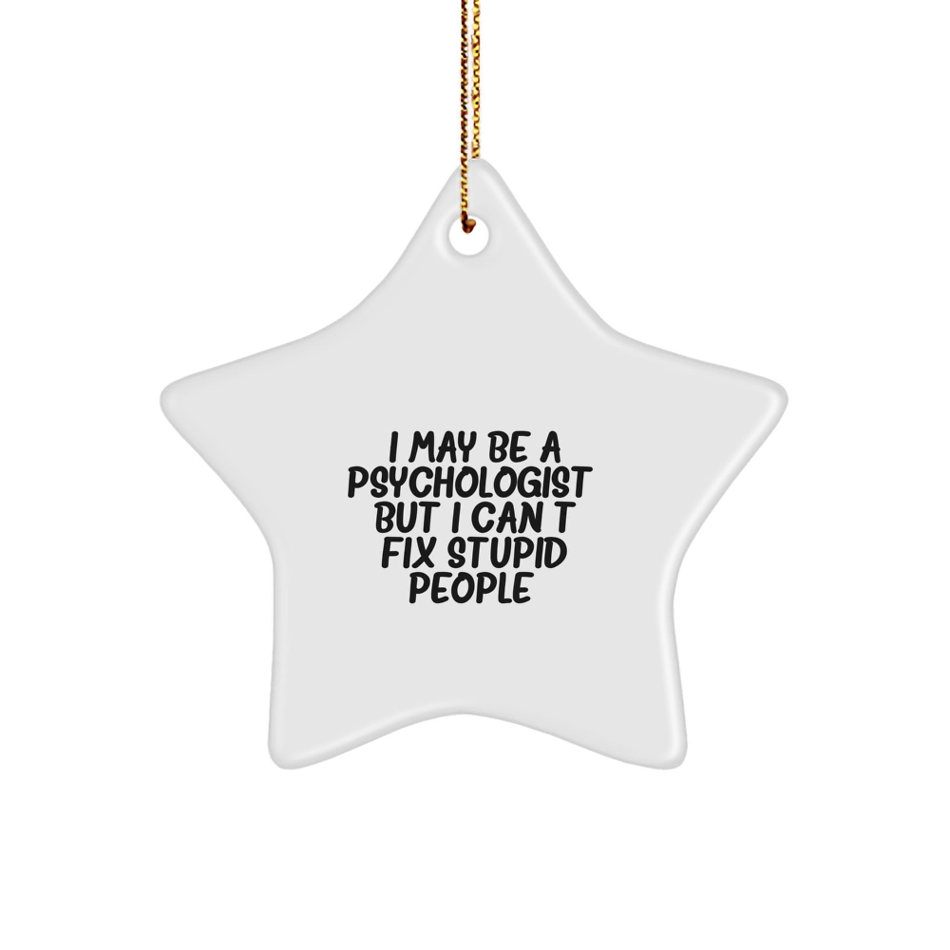 Witty Psychologist Novelty Christmas Ornament for Friends Gift - Image 1