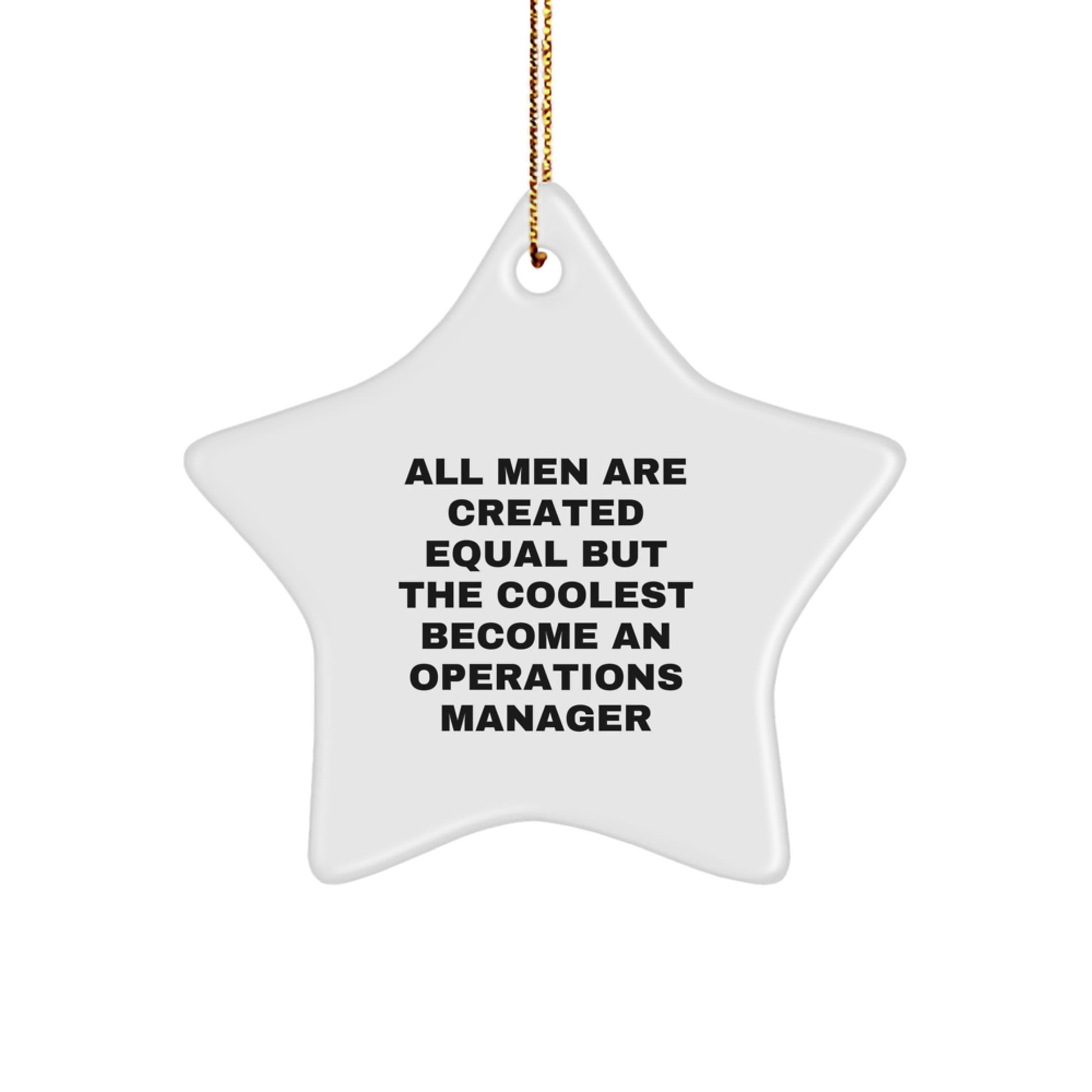 Funny Operations Manager Star Ornaments for Friends Gifts from Men for Christmas Unique Gifts - Image 1