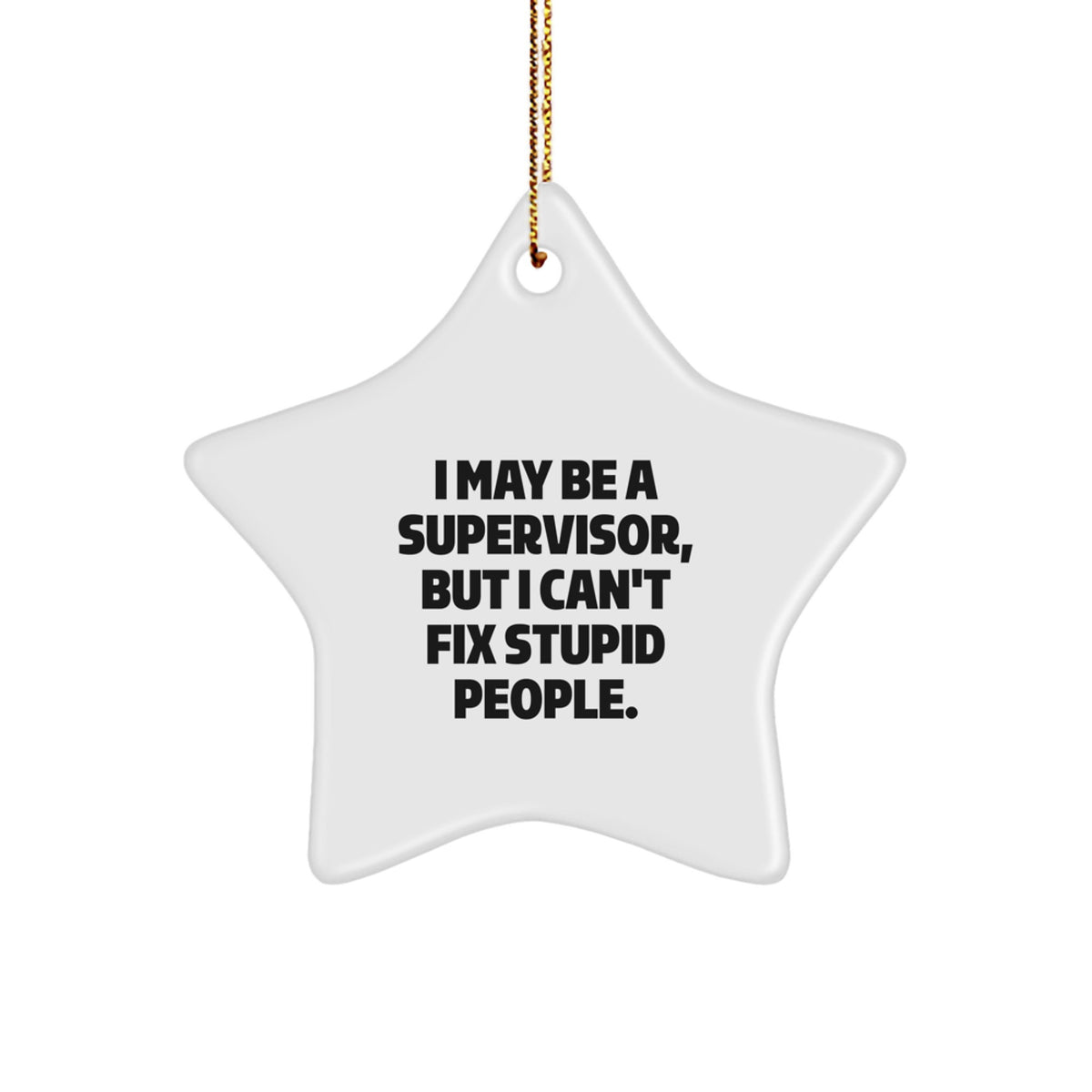 Christmas Gift for Her Supervisor Star Ornament Present - Image 1