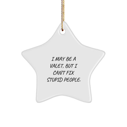Valet Star Ornament Keepsake for Him Holiday Christmas Gift Brightly - Image 1