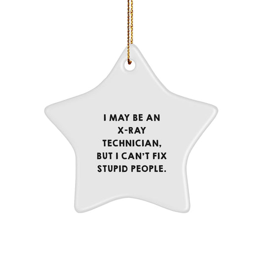 Funny X-ray Technician Gifts from Friends, X-ray Technician Star Ornament for Christmas Unique Gifts to X-ray Technician Men Women Coworkers Family - Image 1