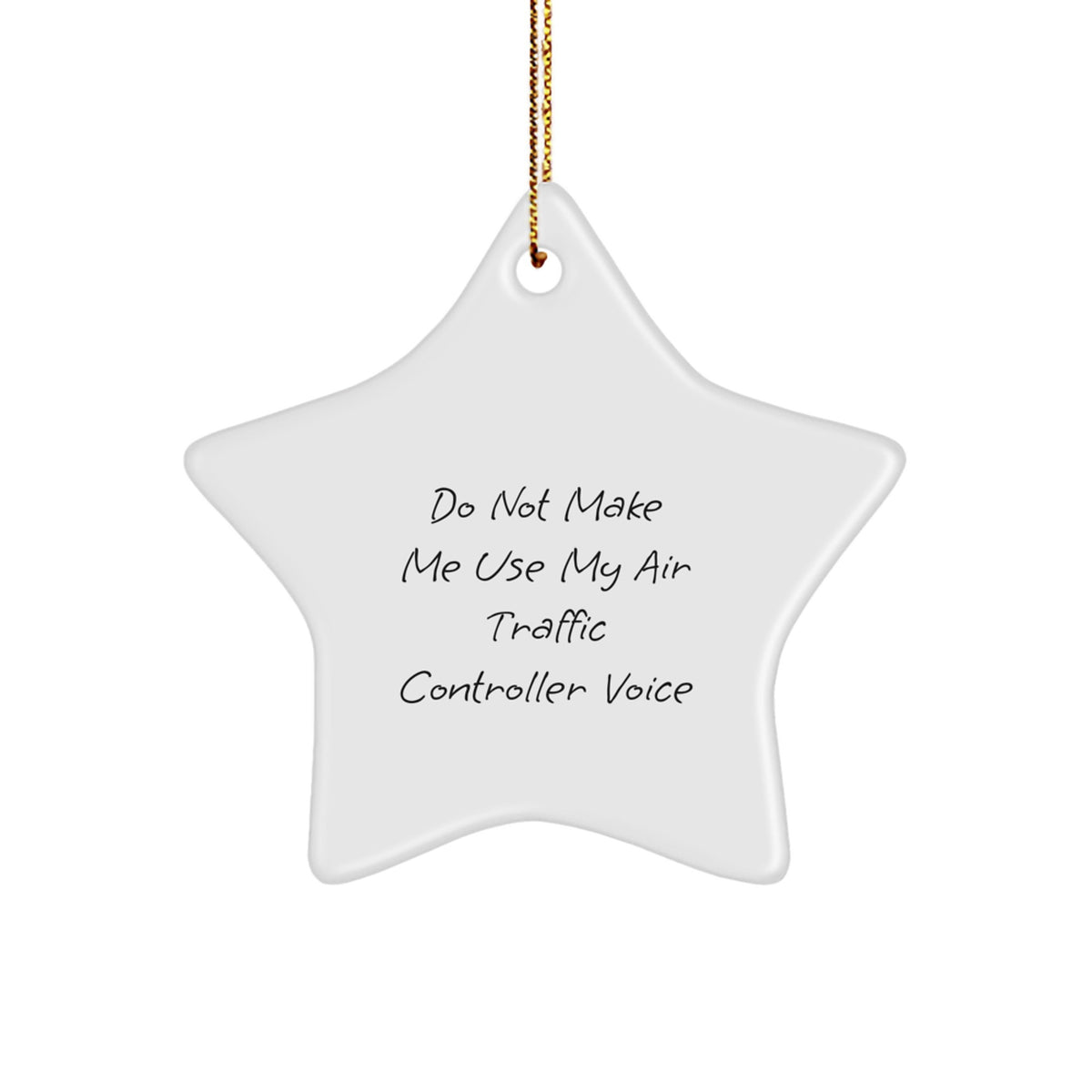 Air Traffic Controller Star Christmas Ornament for Family Treasure Gift - Image 1