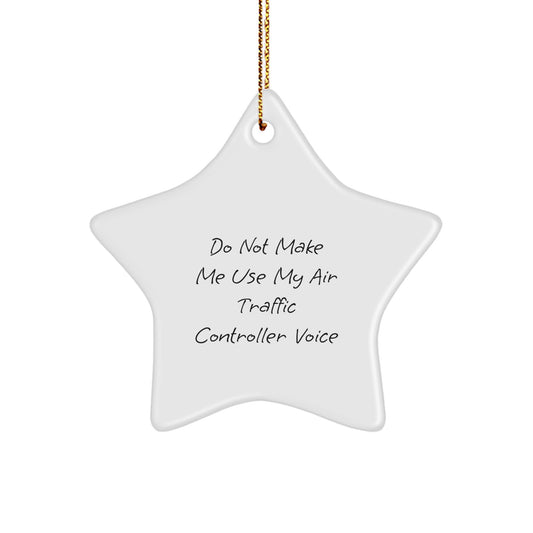 Air Traffic Controller Star Christmas Ornament for Family Treasure Gift - Image 1