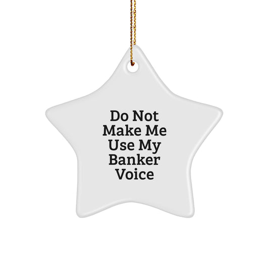 Funny Banker Star Ornament Gifts from Men to Friends for Christmas Unique - Image 1