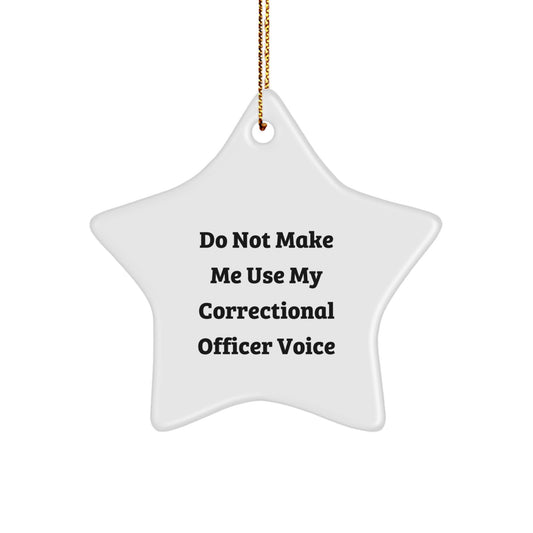 Sassy Correctional Officer Christmas Ornament Gift for Neighbors - Image 1