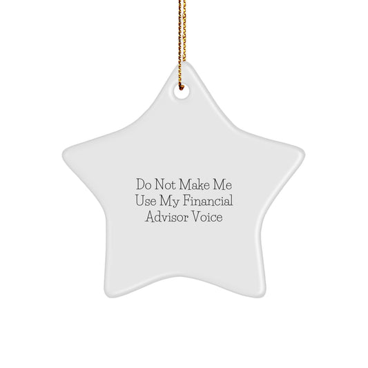 Financial Advisor Star Ornament for Kids Favorite Bright Christmas Gift - Image 1