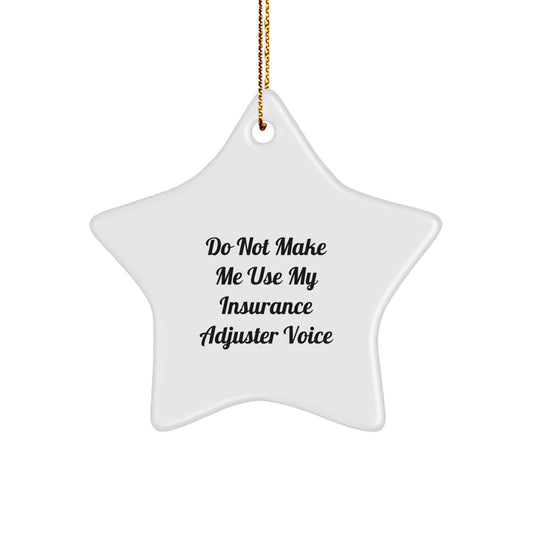 Insurance Adjuster Keepsake Christmas Ornament for Him Personal Gift - Image 1