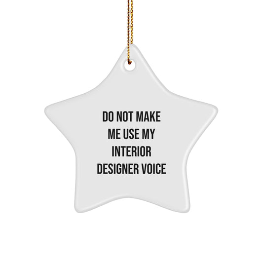Interior Designer Star Ornament Idea for Coworkers Christmas Gift - Image 1