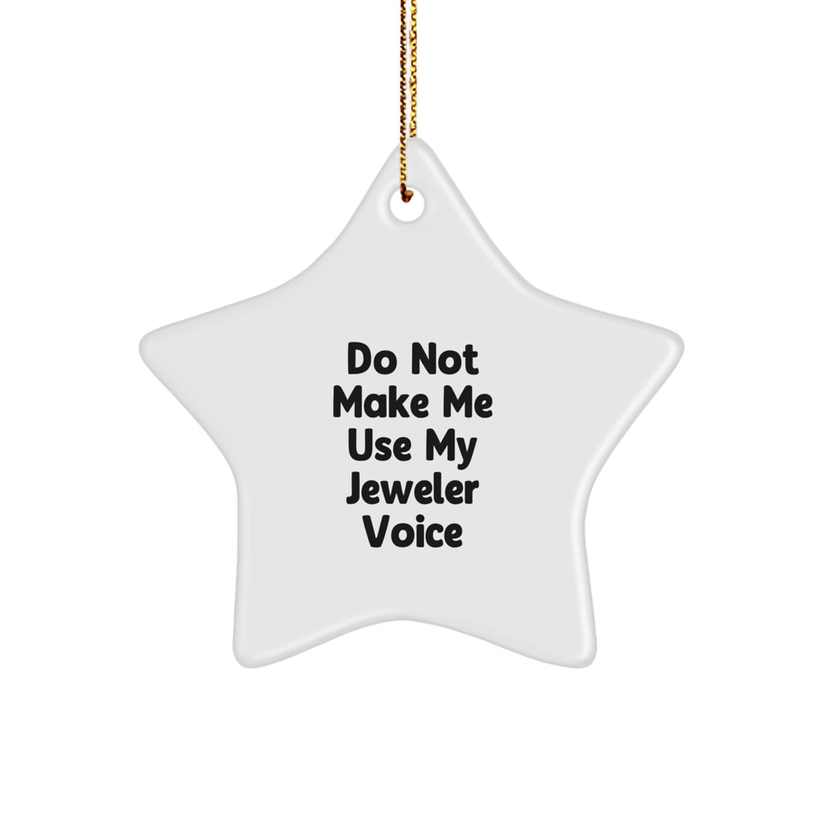 Christmas Unique Gift Surprise Jeweler Star White Ornament for Teens - Image 1
