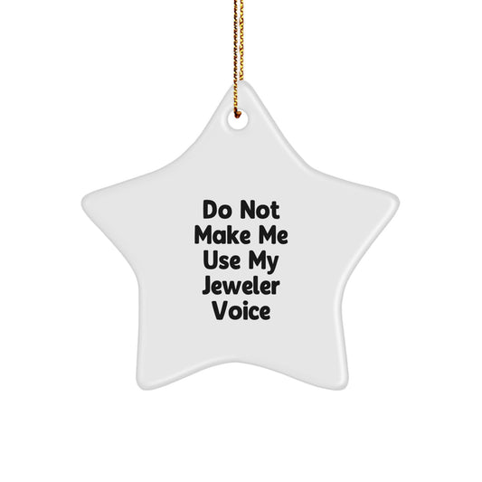 Christmas Unique Gift Surprise Jeweler Star White Ornament for Teens - Image 1
