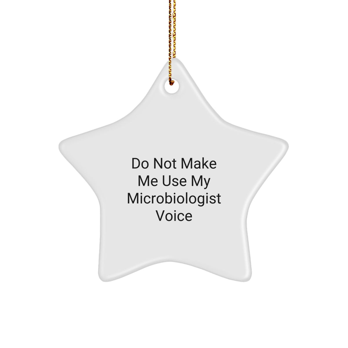 Microbiologist Star Ornament for Family Treasure Christmas Gift - Image 1