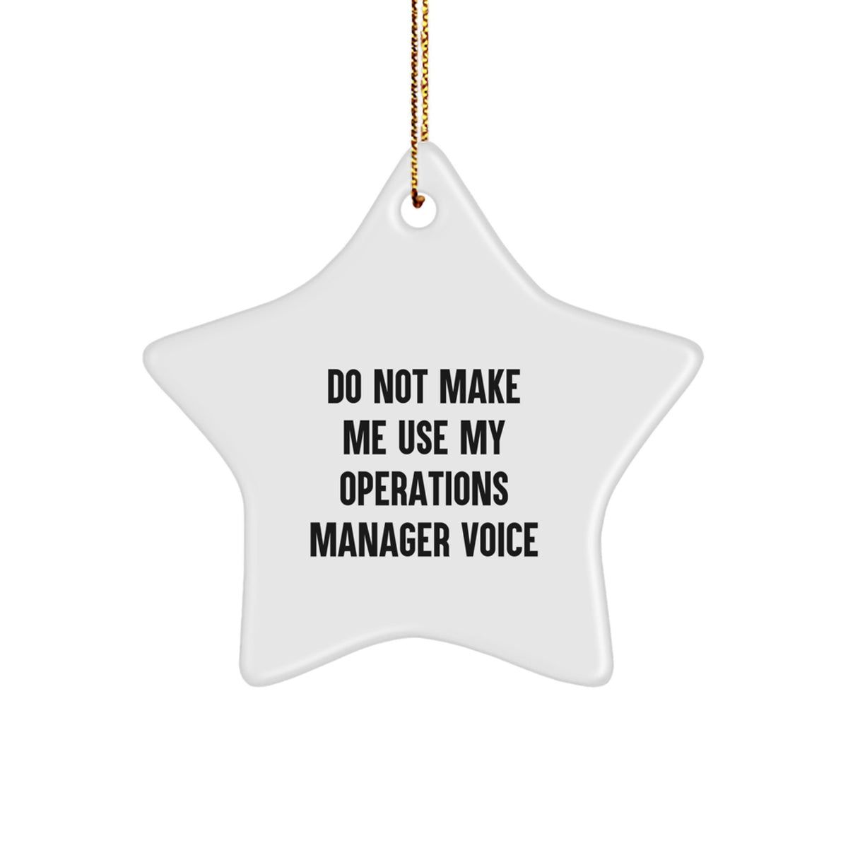 Christmas Gift for Her Operations Manager Star Ornament Present - Image 1