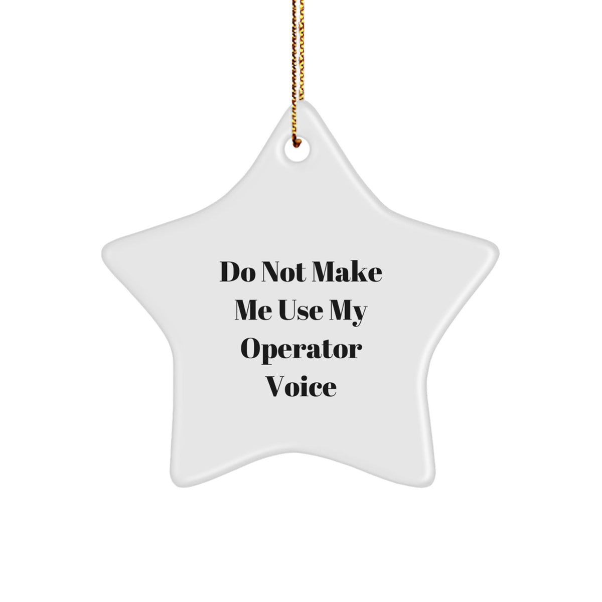 Operator Christmas Ornament Keepsake for Him Gift - Image 1
