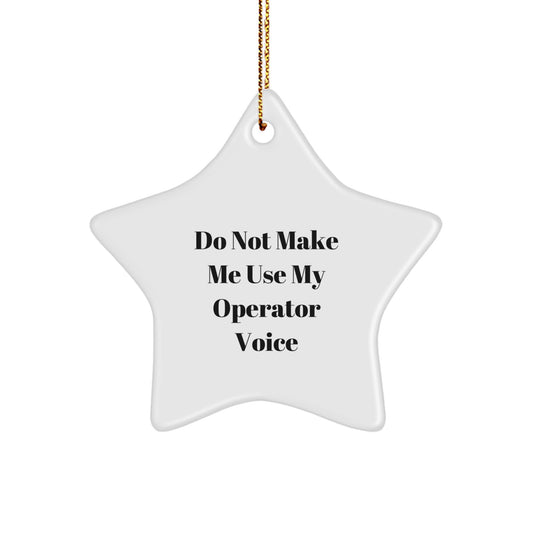 Operator Christmas Ornament Keepsake for Him Gift - Image 1