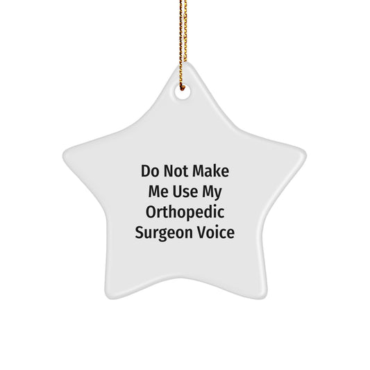 Orthopedic Surgeon Star Christmas Ornament Favorite For Kids Gift - Image 1