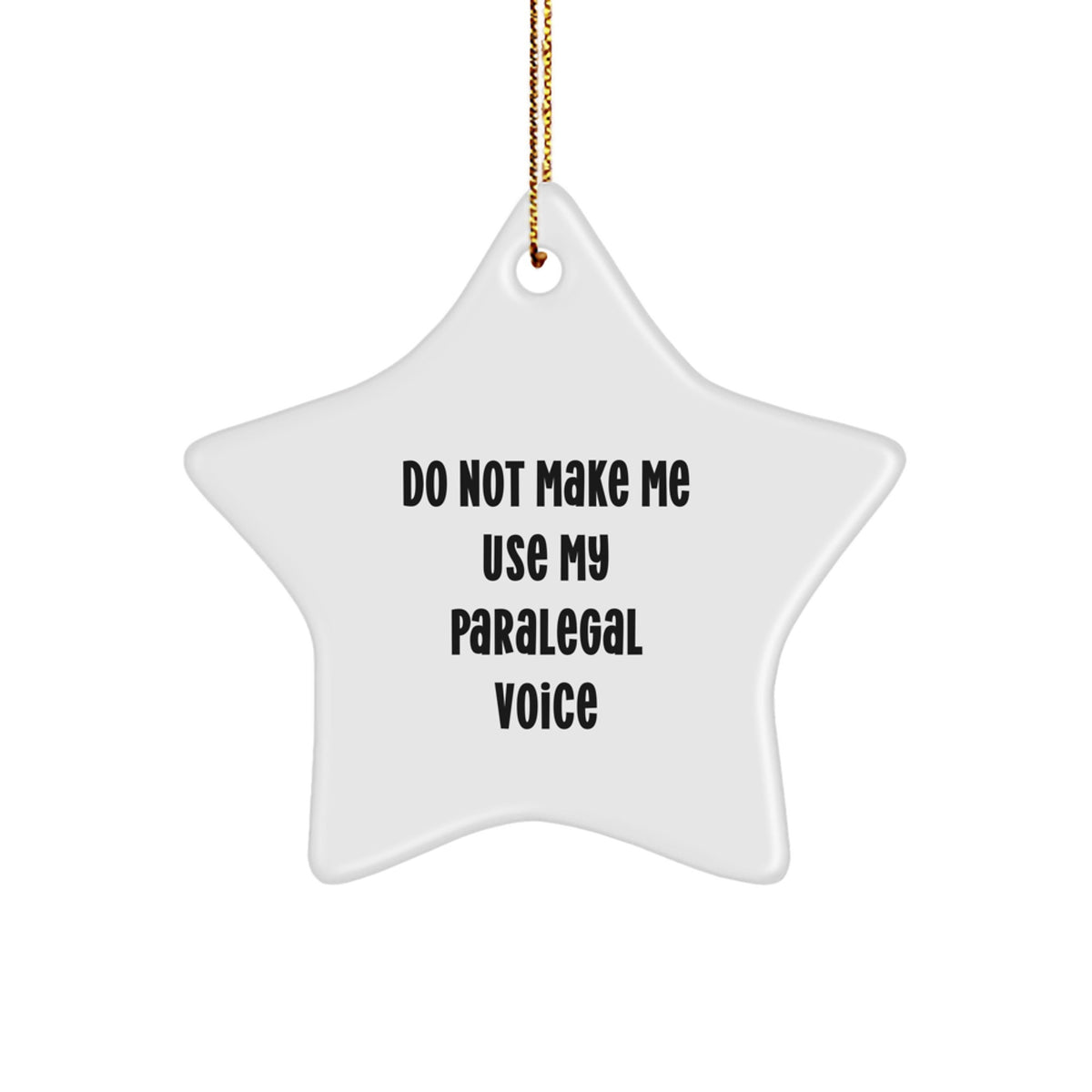 Christmas Gift Paralegal Christmas Ornament - Calm, Funny Present - Image 1