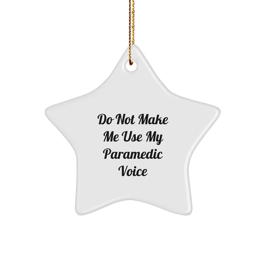 Paramedic Star Ornament Idea for Coworkers Christmas Gift - Image 1